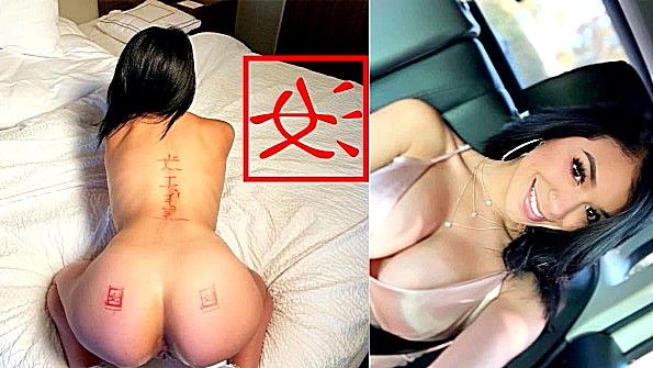 Жадно раздвинула пальцем свою пизду и вставила туда свой член